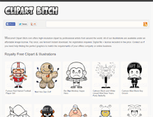 Tablet Screenshot of clipartbitch.com